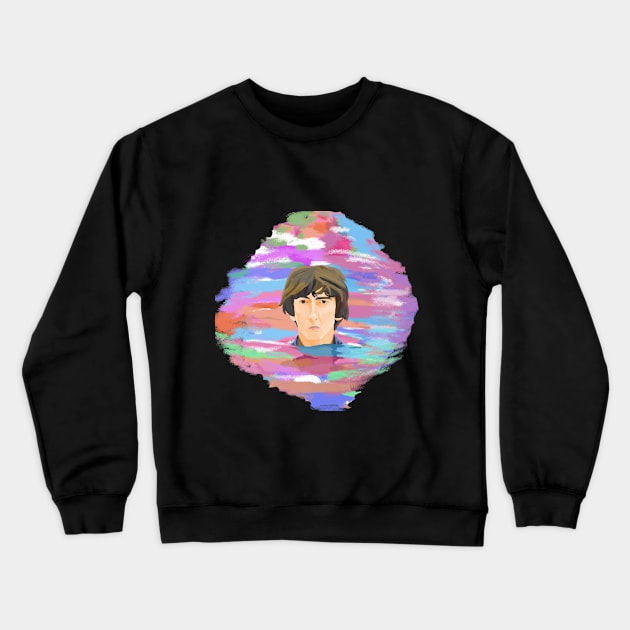 George Harrison in water (The Beatles) Crewneck Sweatshirt by Arniisk